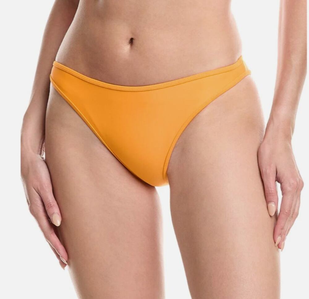 RAMY BROOK SIZE LARGE ISLA BIKINI SWIM BOTTOMS APRICOT ORANGE NEW